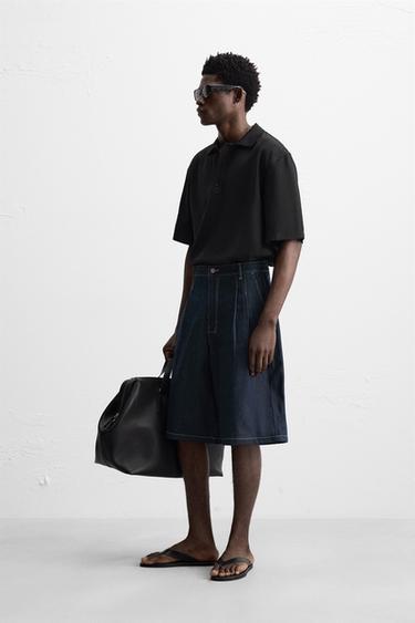 POLO FLUIDE - Noir de Zara - Image 3