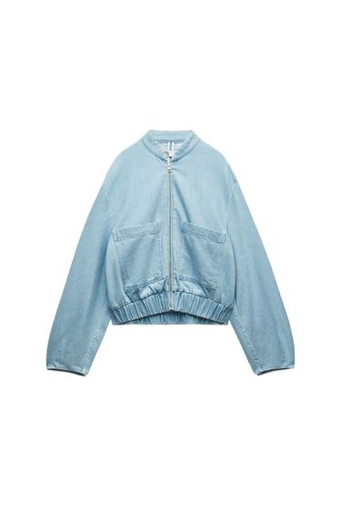 DENIM BOMBER JACKET