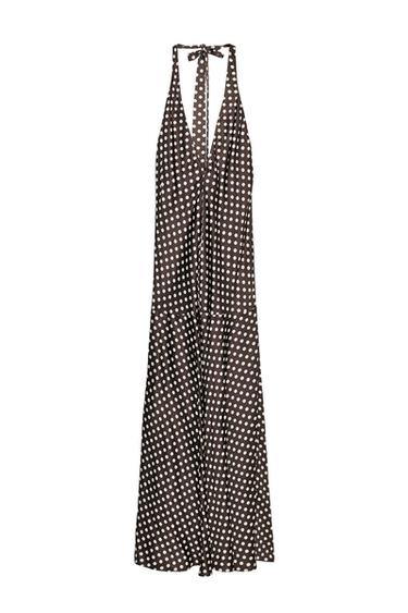 ZW COLLECTION HALTER POLKA DOT DRESS