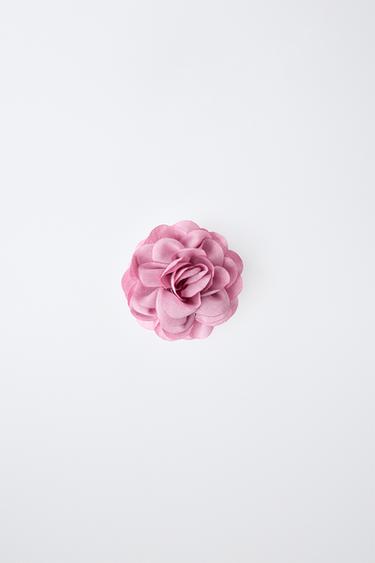 FLOWER HAIR CLIP — Mauve 1