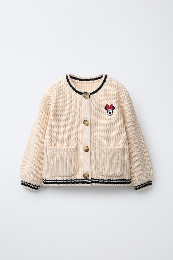 CHAQUETA PUNTO BORDADO MINNIIE MOUSE © DISNEY - Crudo de Zara - Imagen 0