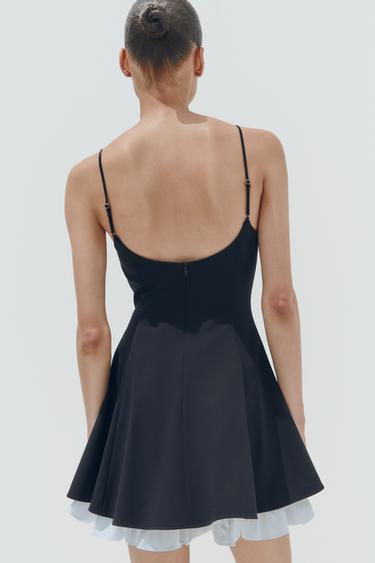 ROBE COURTE BAS COORDONNÉ - Bleu marine foncé de Zara - Image 3