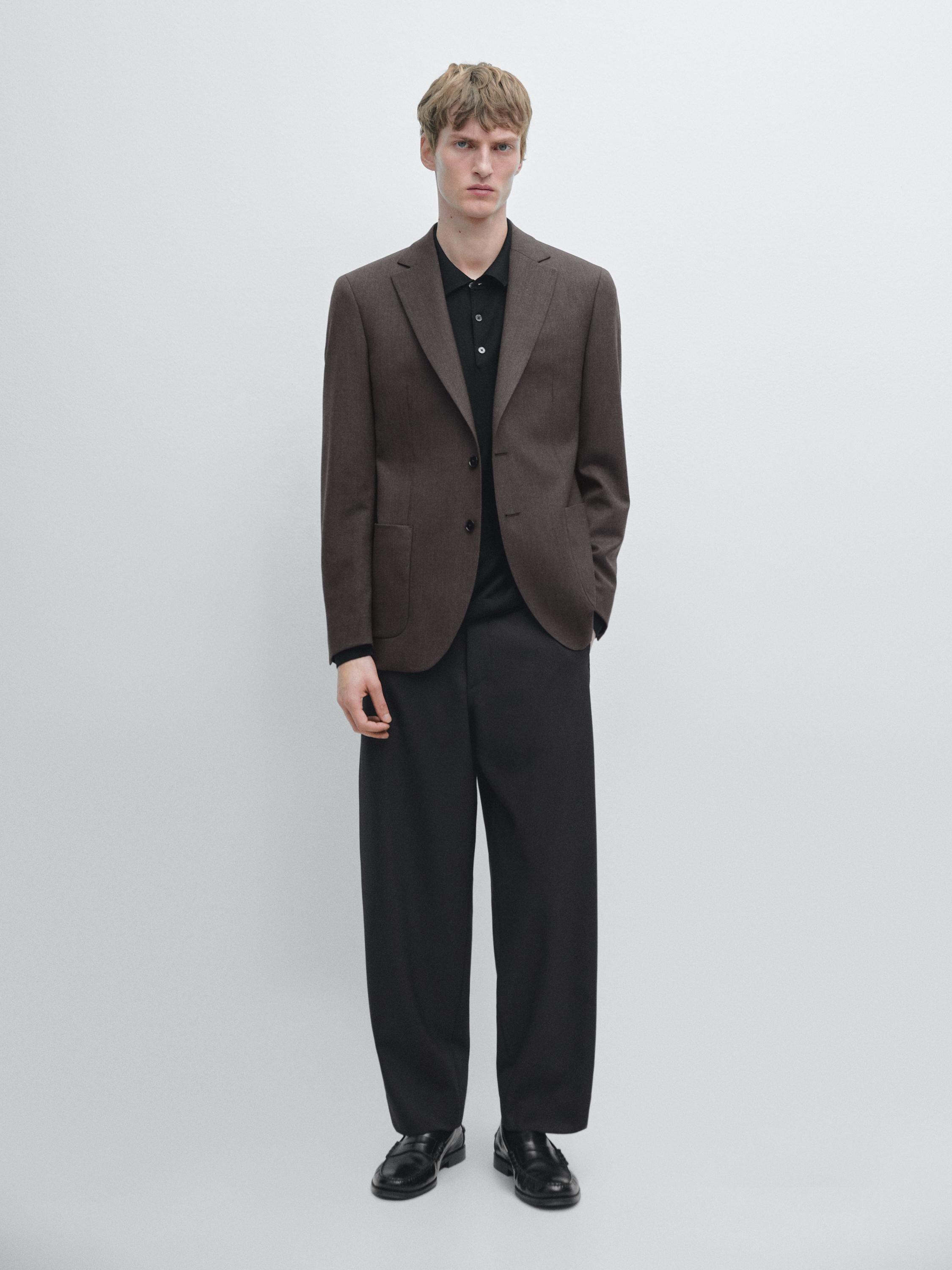 100% wool tailored blazer