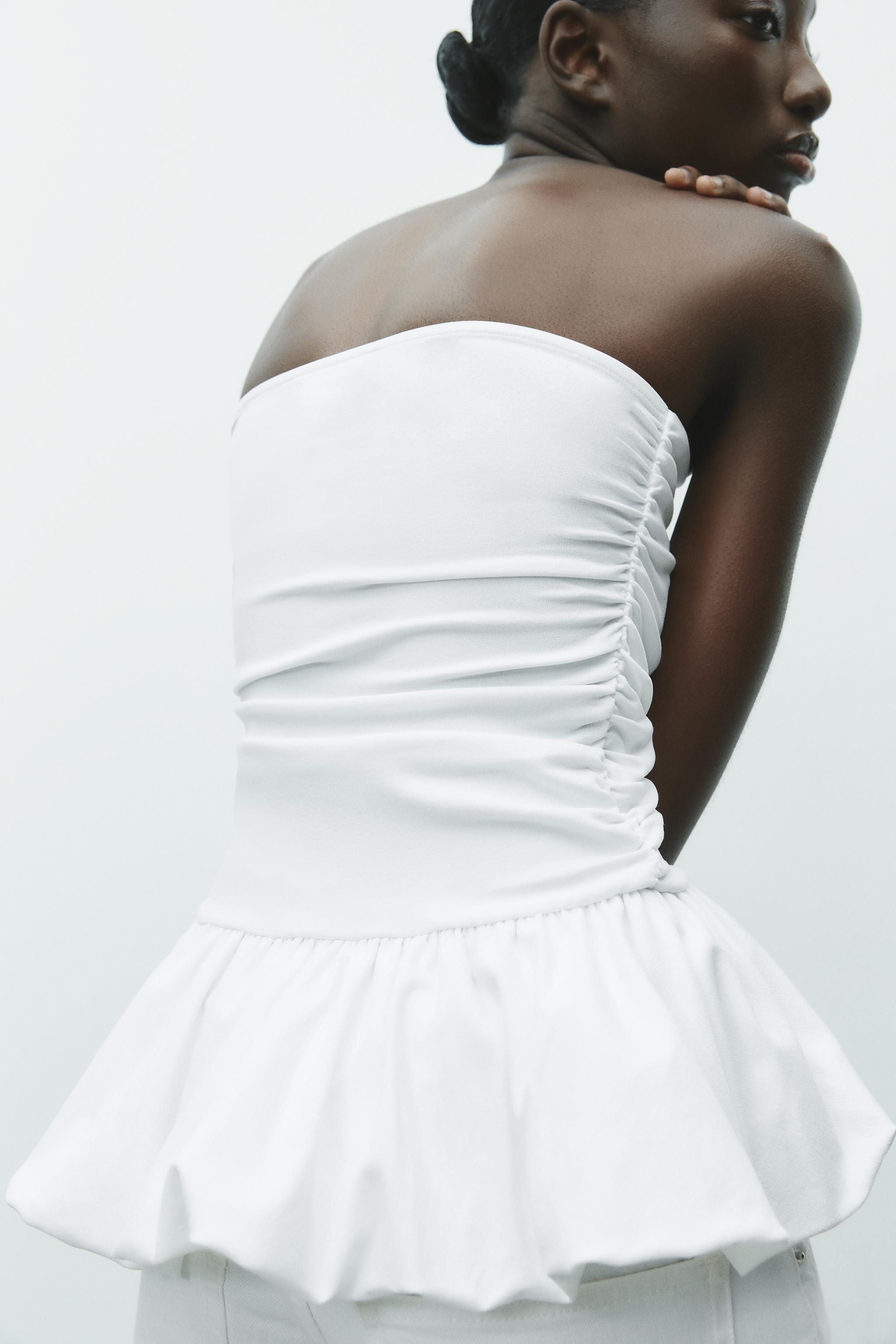 BALLOON STRAPLESS TOP