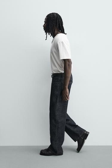 JEAN LOOSE FIT BOUTONS - Indigo de Zara - Image 5