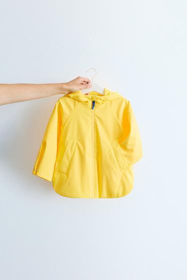 ZARA TIMELESS - PLAIN WATER-REPELLENT RAINCOAT — Yellow 2