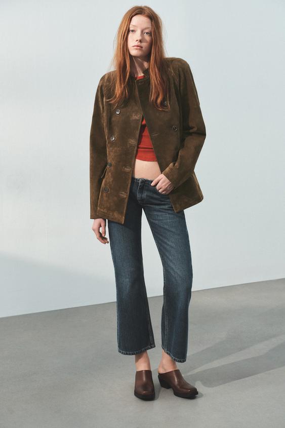 100% SUEDE FITTED JACKET