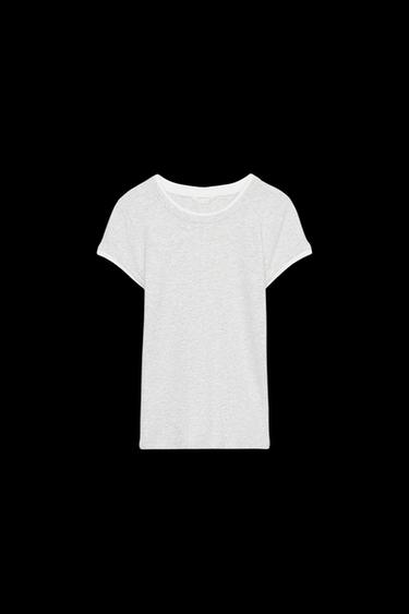 DOUBLE T-SHIRT - Grey marl by Zara