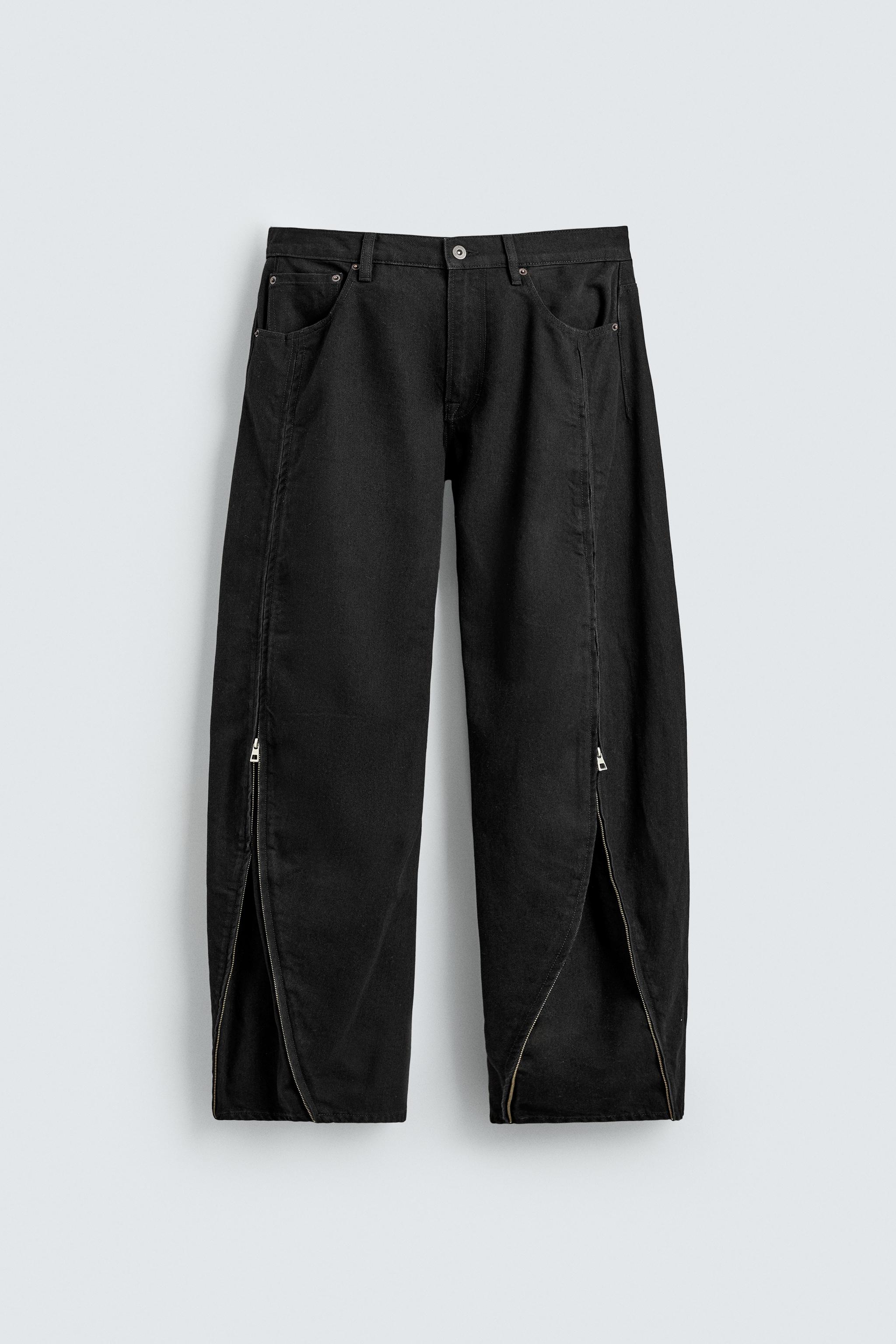 JEAN BARREL FIT À ZIPS
