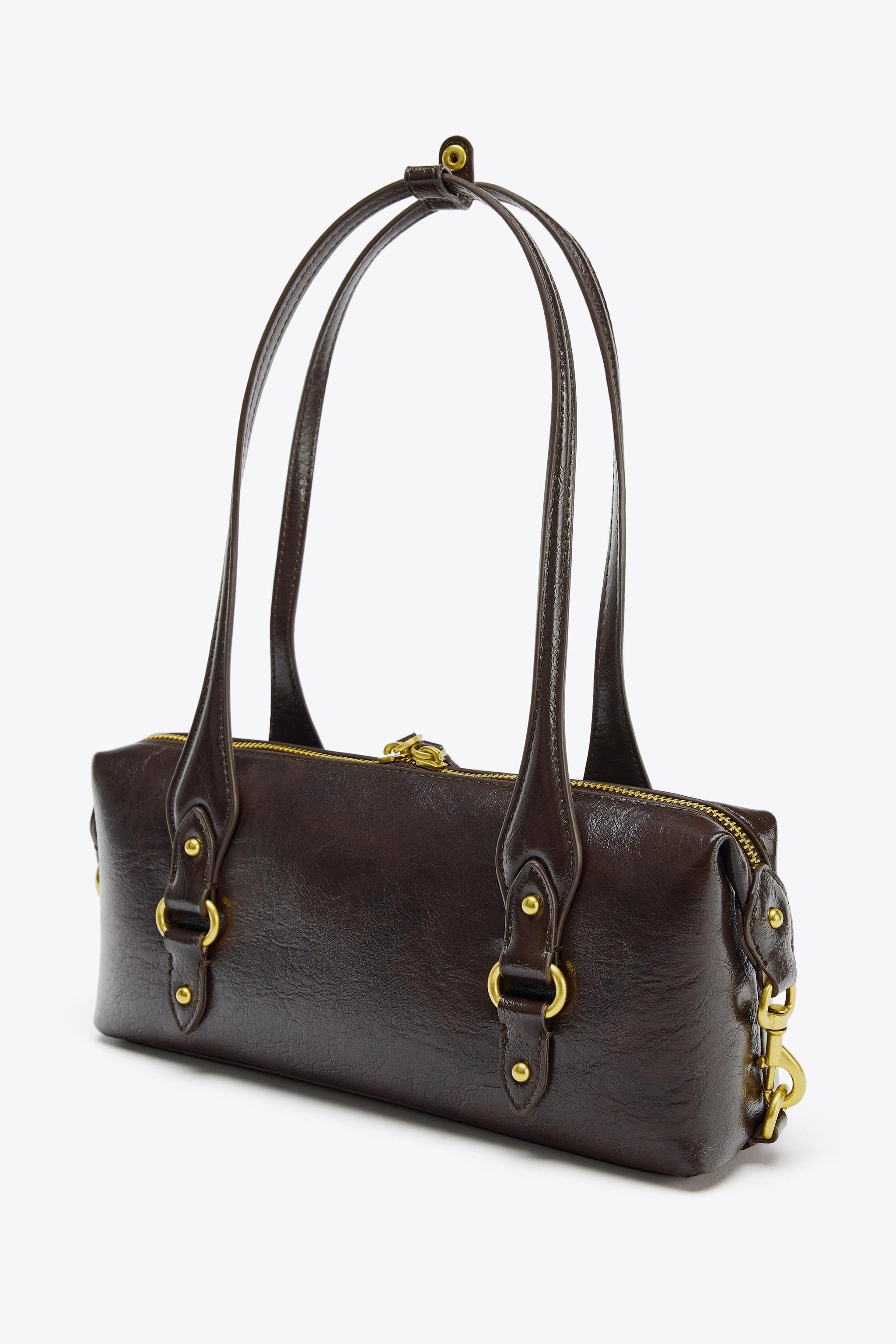 Zara メタルアップリケ付きショルダーバッグ ZARA】メタルアップリケ付きショルダーバッグ - メルカリ