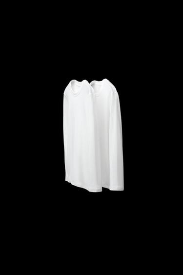 2-6 YEARS/ 2-PACK OF RIBBED T-SHIRTS - Oyster-white by Zara - Image 0
