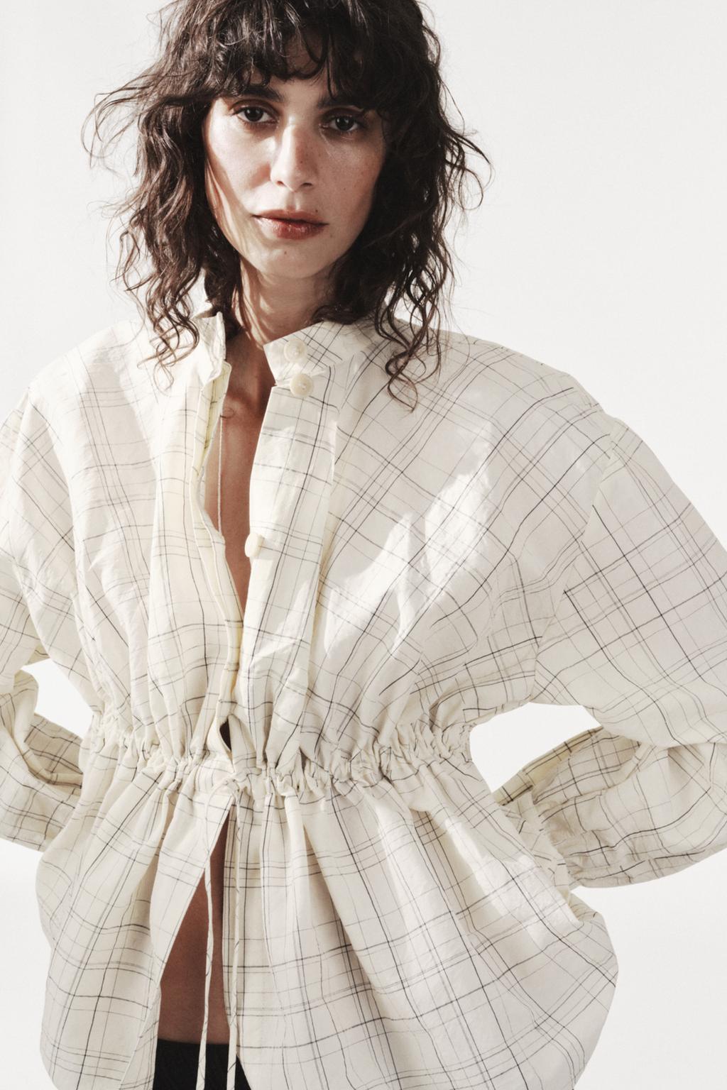 ZW COLLECTION CHECK BOMBER OVERSHIRT
