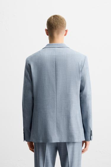 PANTALON DE COSTUME STRUCTURÉ - Bleuté de Zara - Image 2