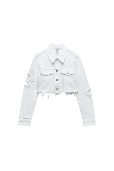 RIPPED CROP JACKET