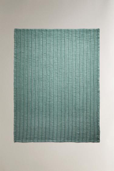 COTTON MUSLIN THROW - Aquamarine by Zara - Image 0