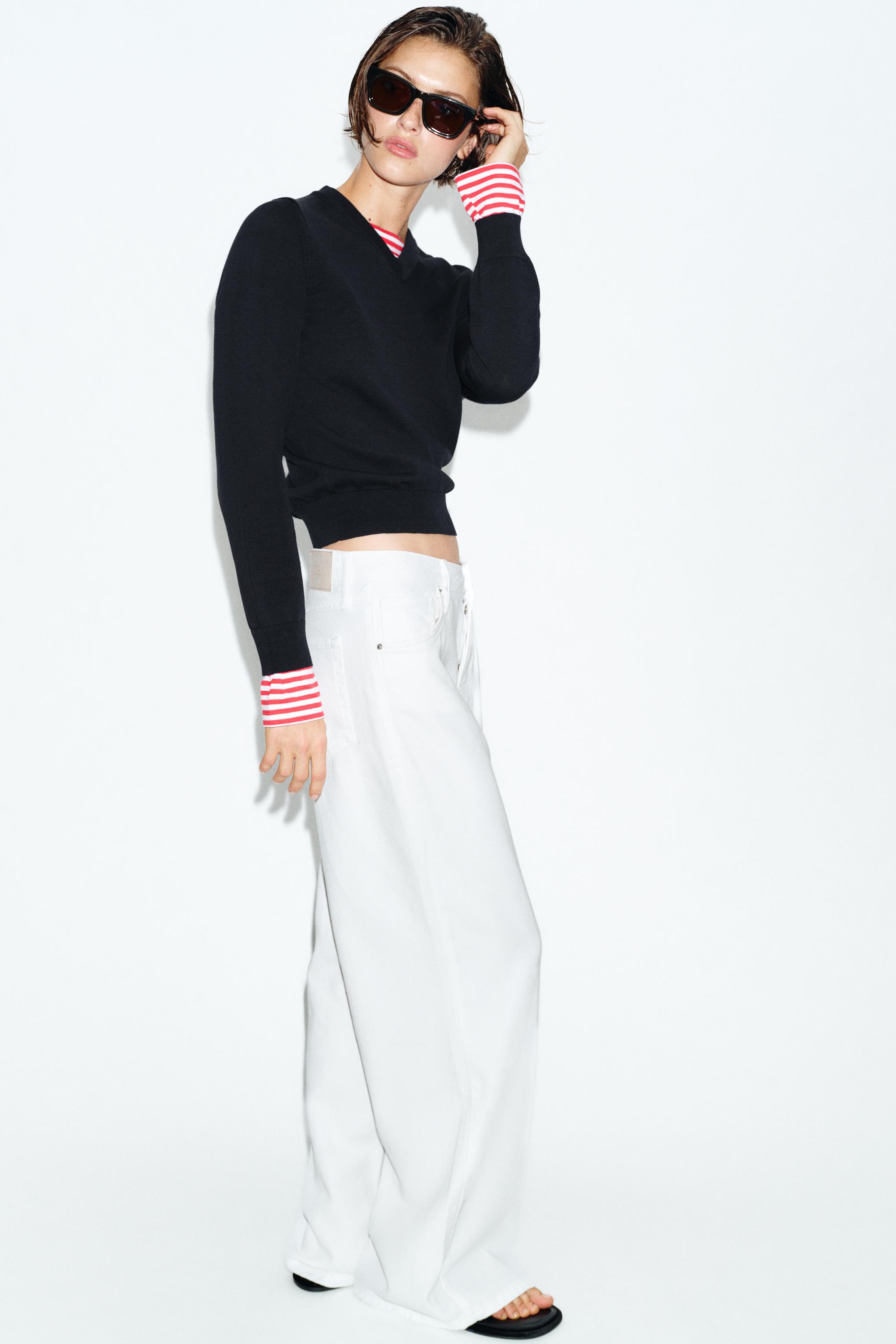 COMBINATION STRIPED KNIT JUMPER