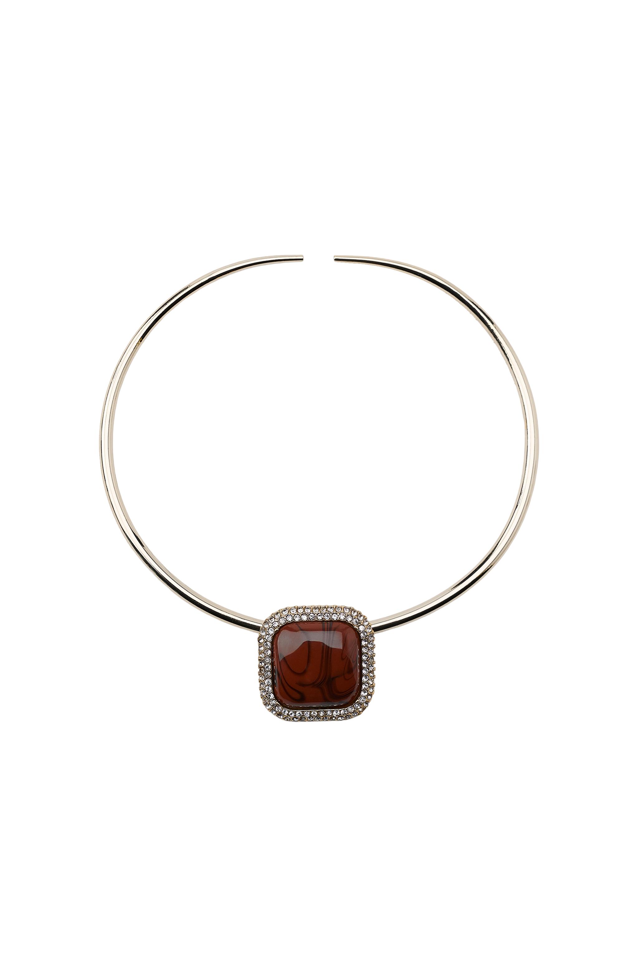 METAL CHOKER NECKLACE WITH APPLIQUÉ - Golden | ZARA South Africa