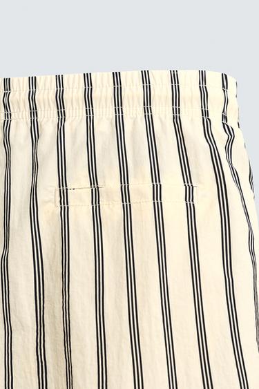 STRIPED SWIM SHORTS - Ecru by Zara - Image 3