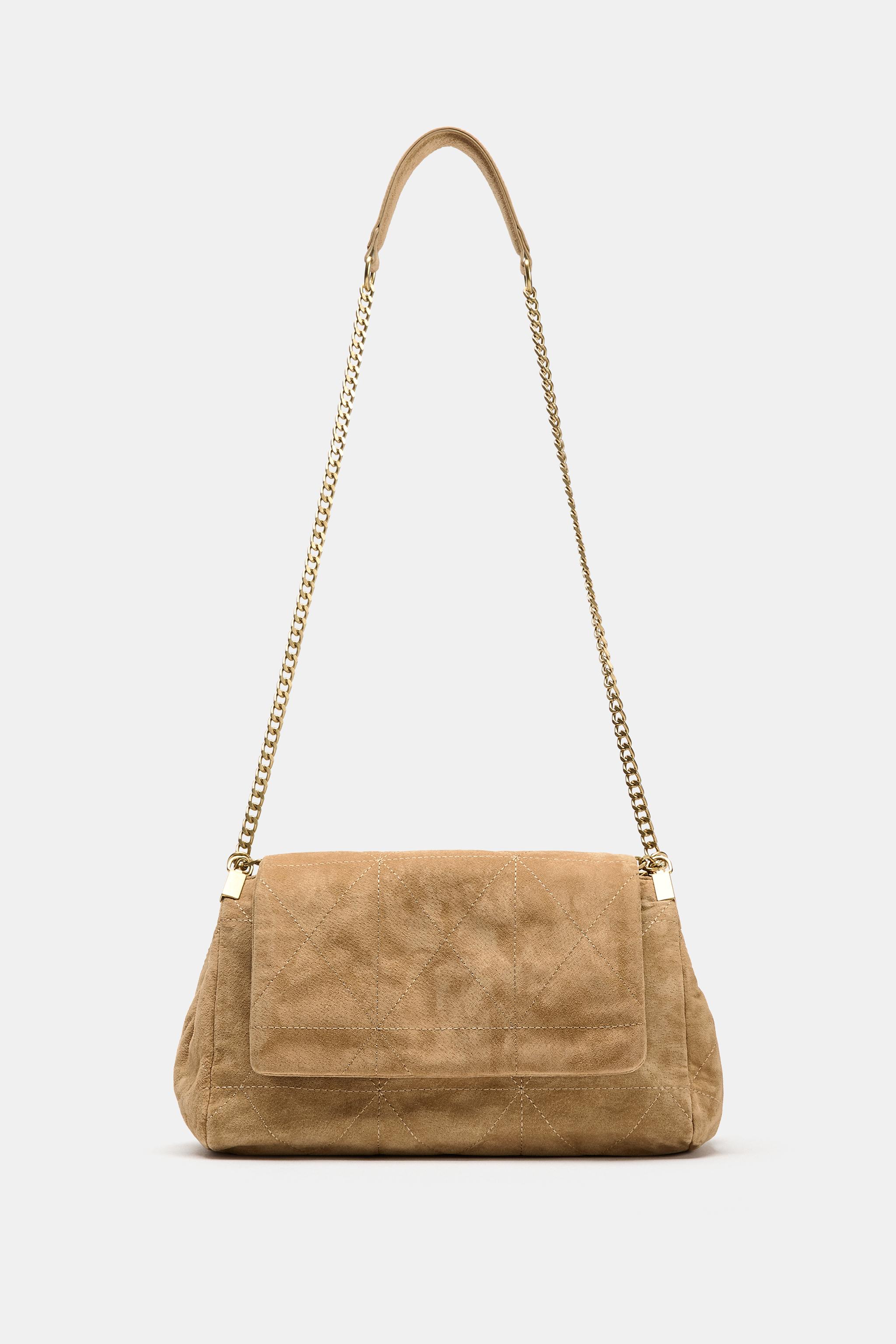 Женские сумки Zara LEATHER FLAP SHOULDER — фото 2