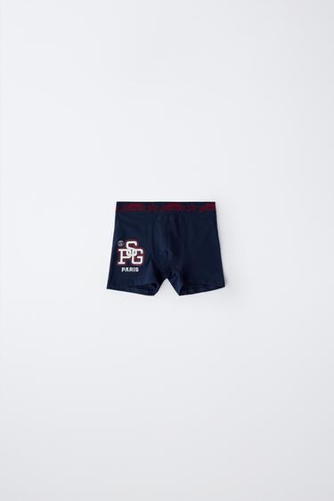 2-6 ANS/ LOT DE DEUX BOXERS PSG ® - Bleu marine / Blanc de Zara - Image 2