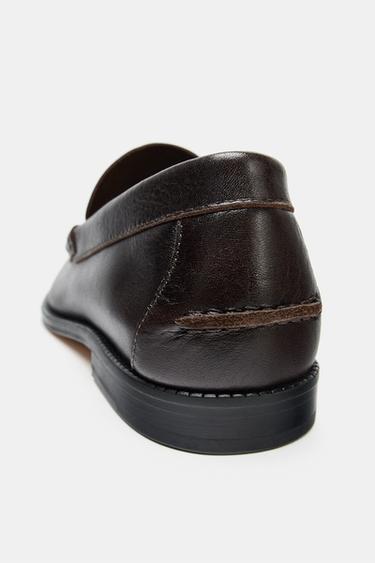LEATHER LIMITED EDITION LOAFERS - Brown by Zara