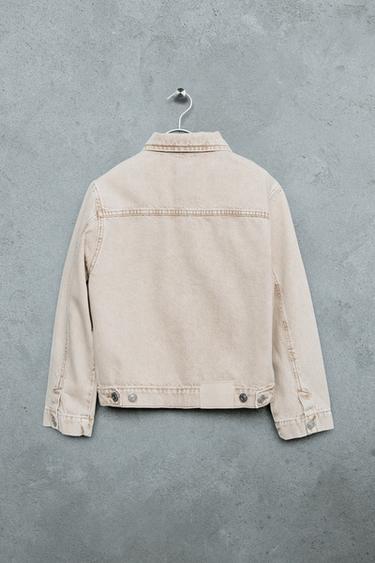 STORIESZ - DENIM JACKET - Beige by Zara - Image 1