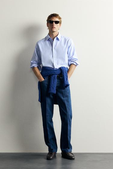 Zara AARON LEVINE X ZARA FORMAL SHIRT - Sky blue - Image 0