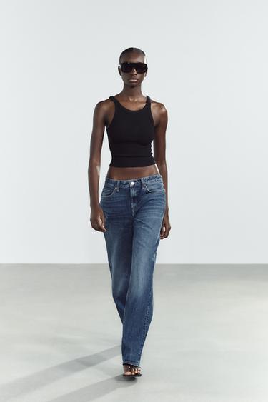 RIBBED CROP TOP - Black by Zara - Image 0