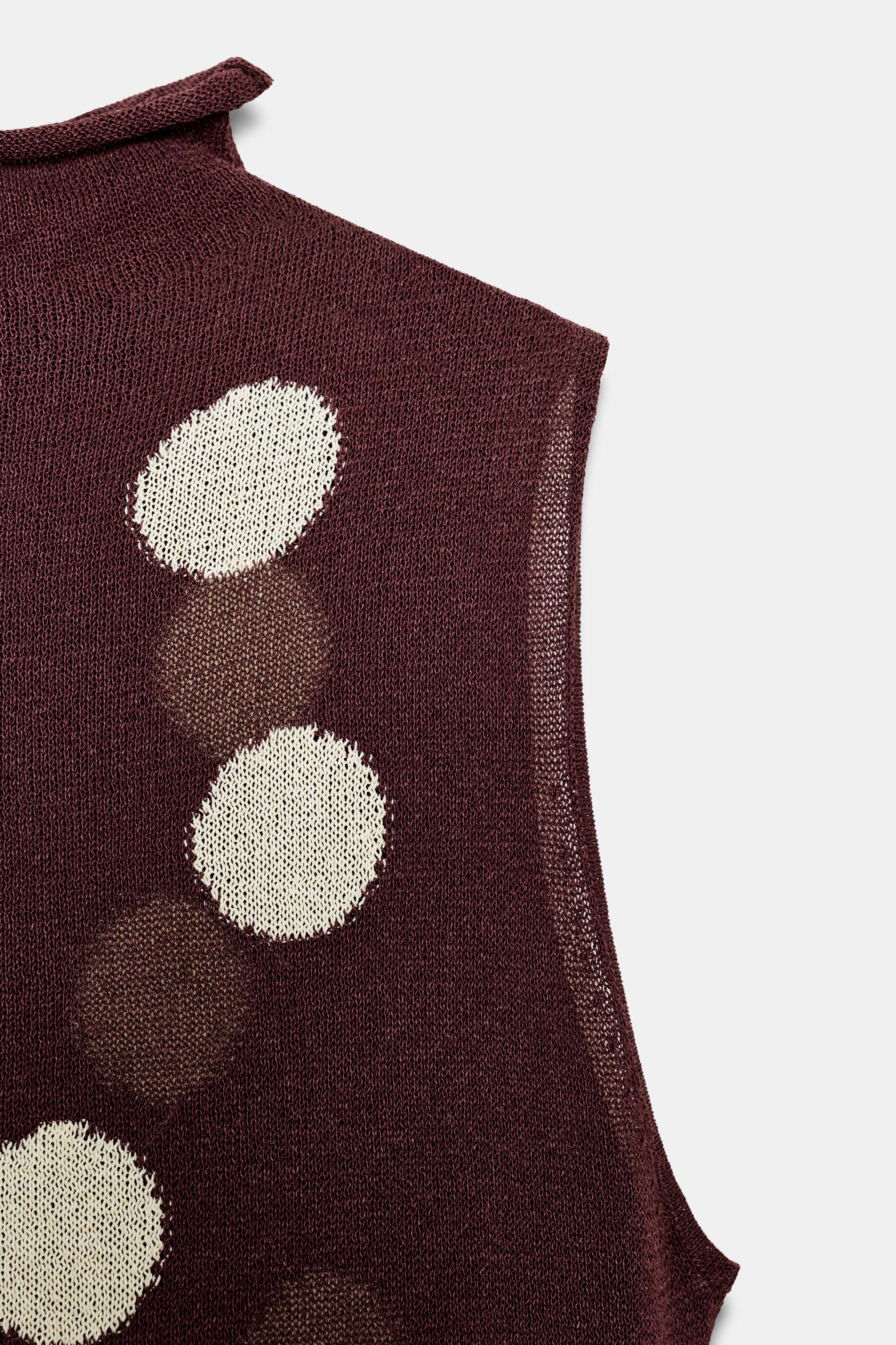 POLKA DOT KNIT DRESS