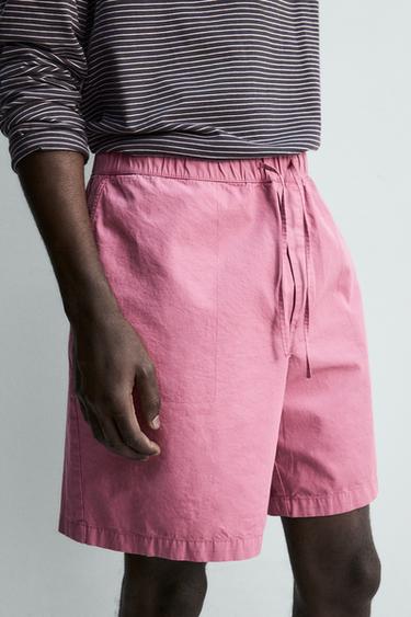 SHORT DÉLAVÉ REGULAR FIT - Rose de Zara - Image 5