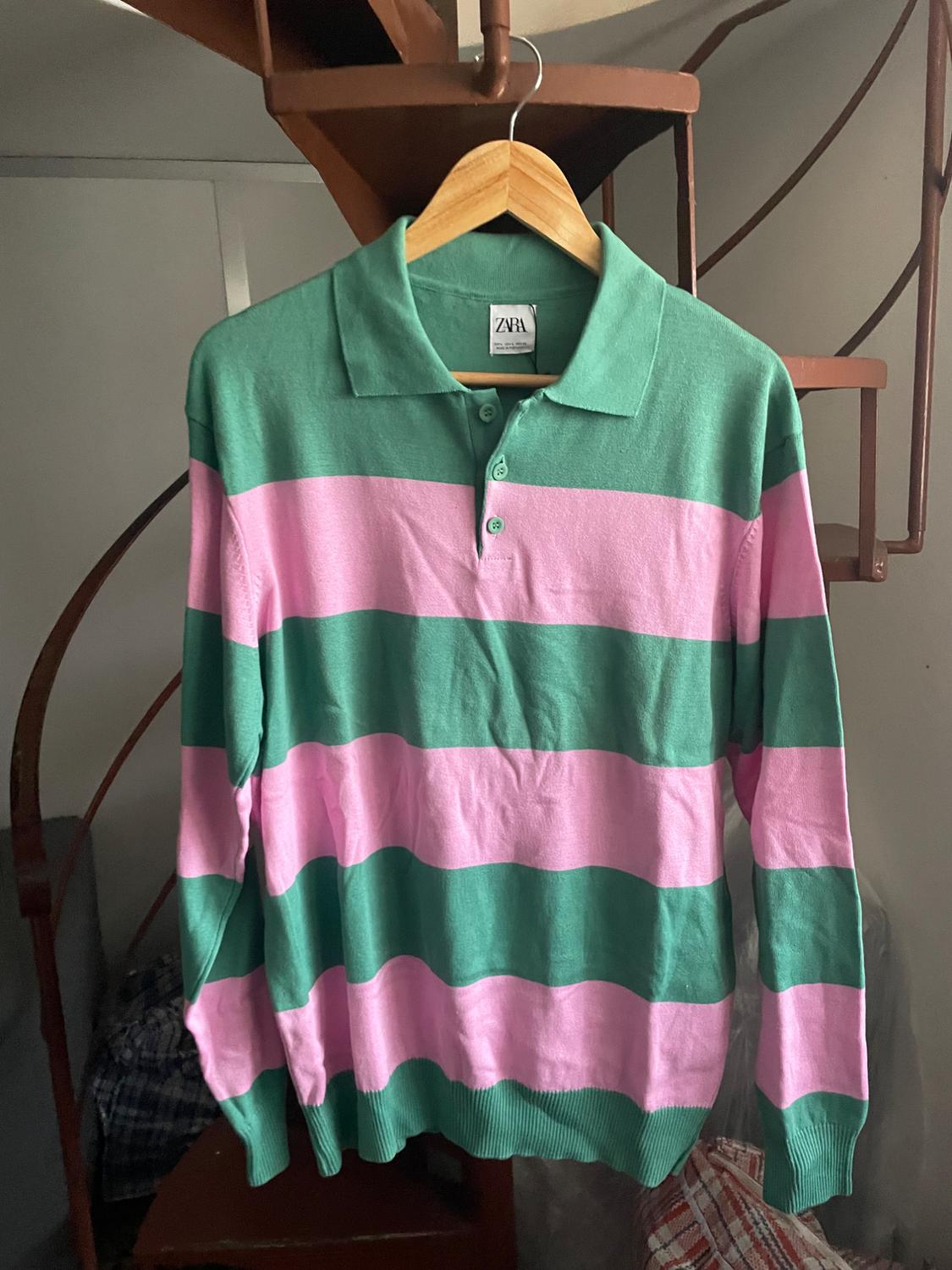 STRIPED POLO SWEATER - Image 6