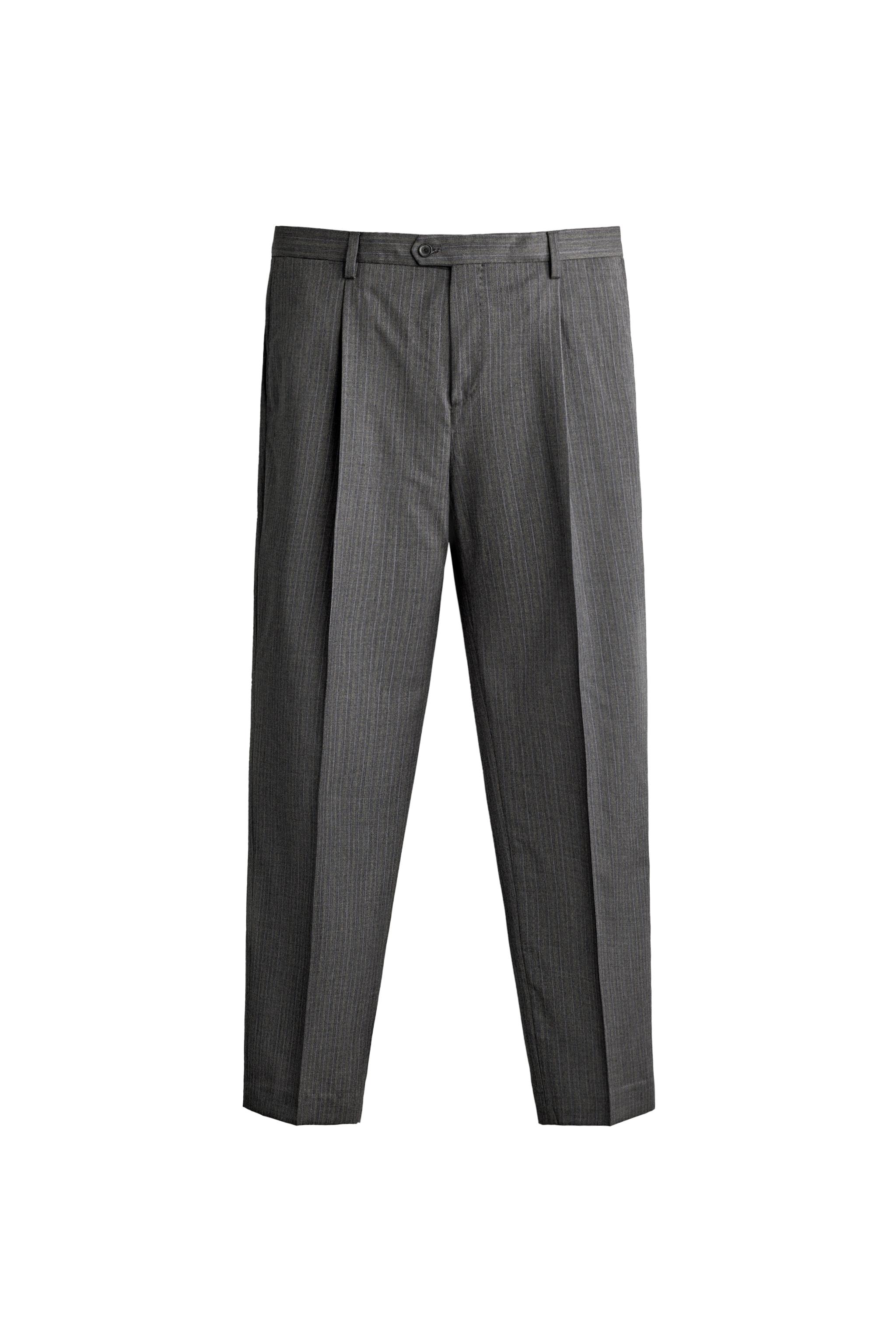 PANTALÓN TRAJE RAYAS 100% LANA