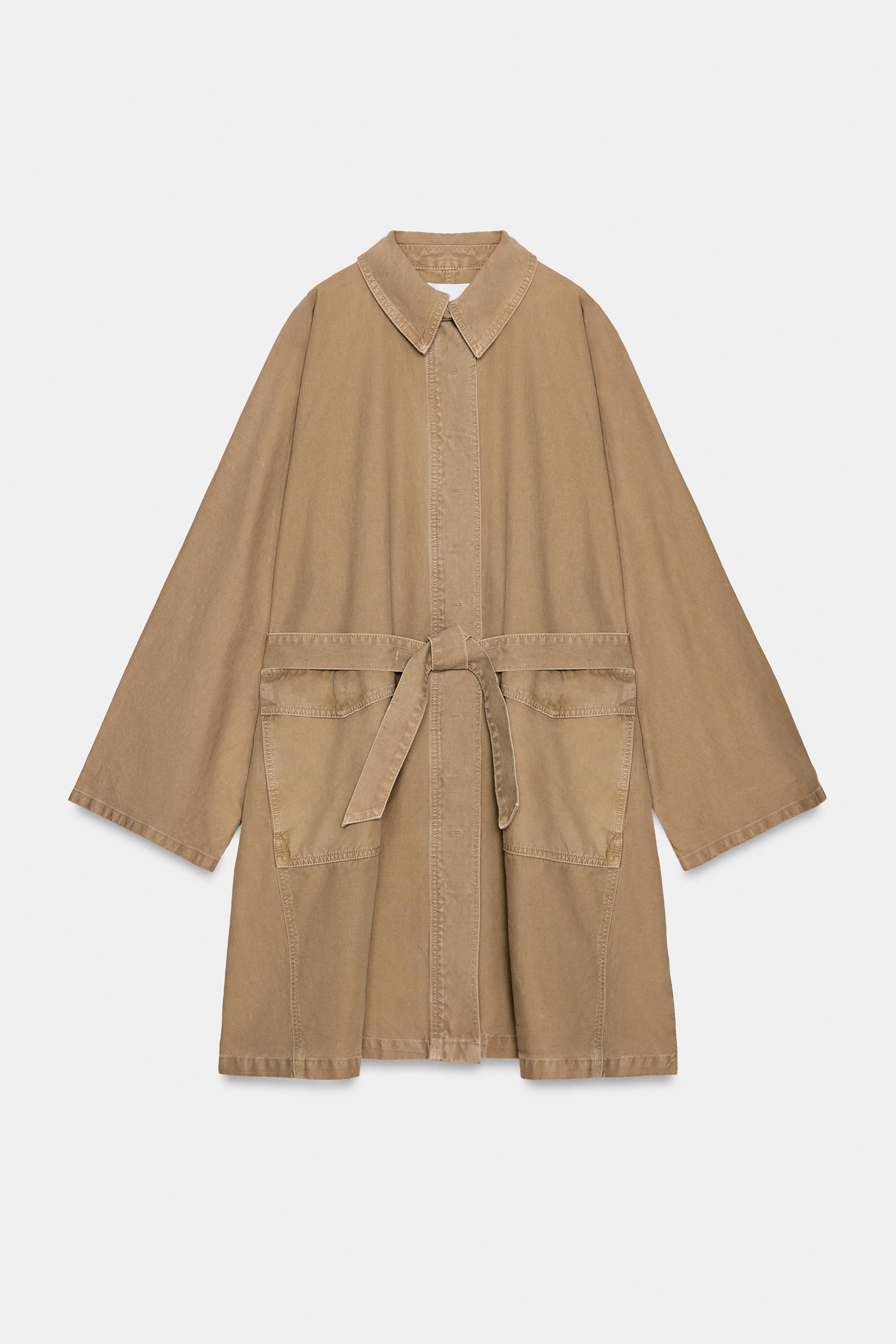 OVERSIZE UZUN TRENÇKOT - Görsel 5