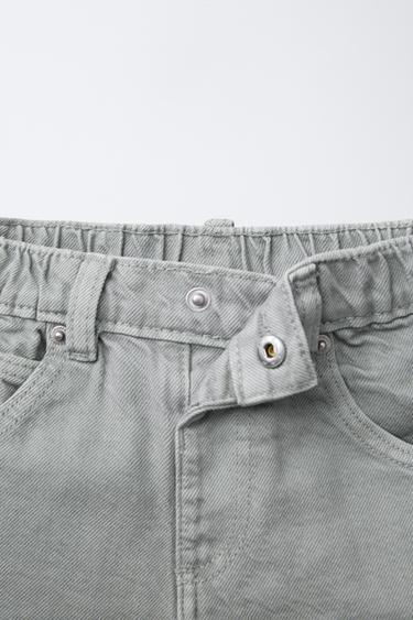 TWILL BAGGY TROUSERS WITH PLEATS - Pearl grey by Zara - Image 2