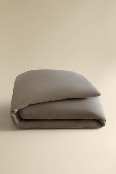CHAMBRAY DUVET COVER - Grey by Zara - Image 4