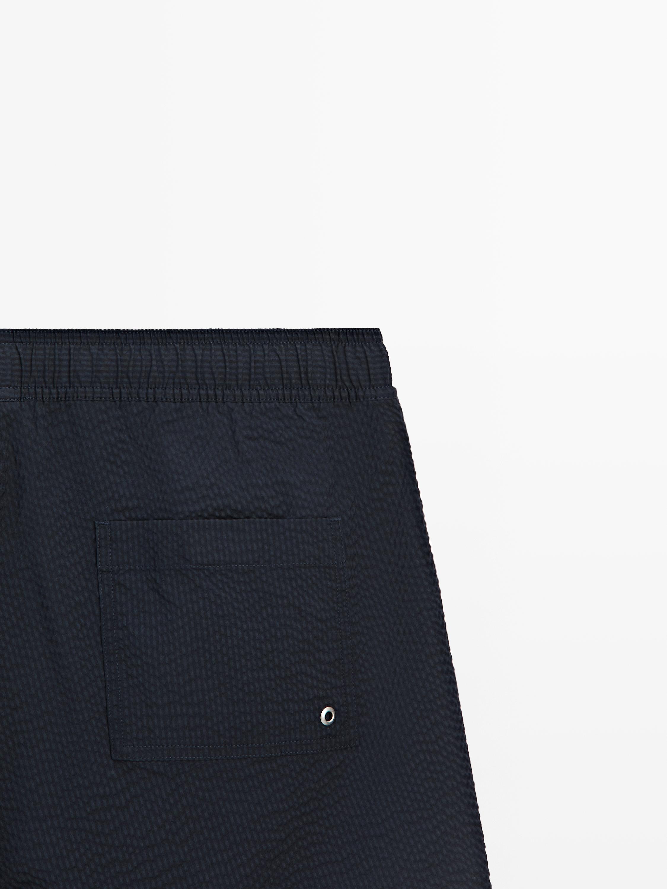 Maillot de bain uni texturé