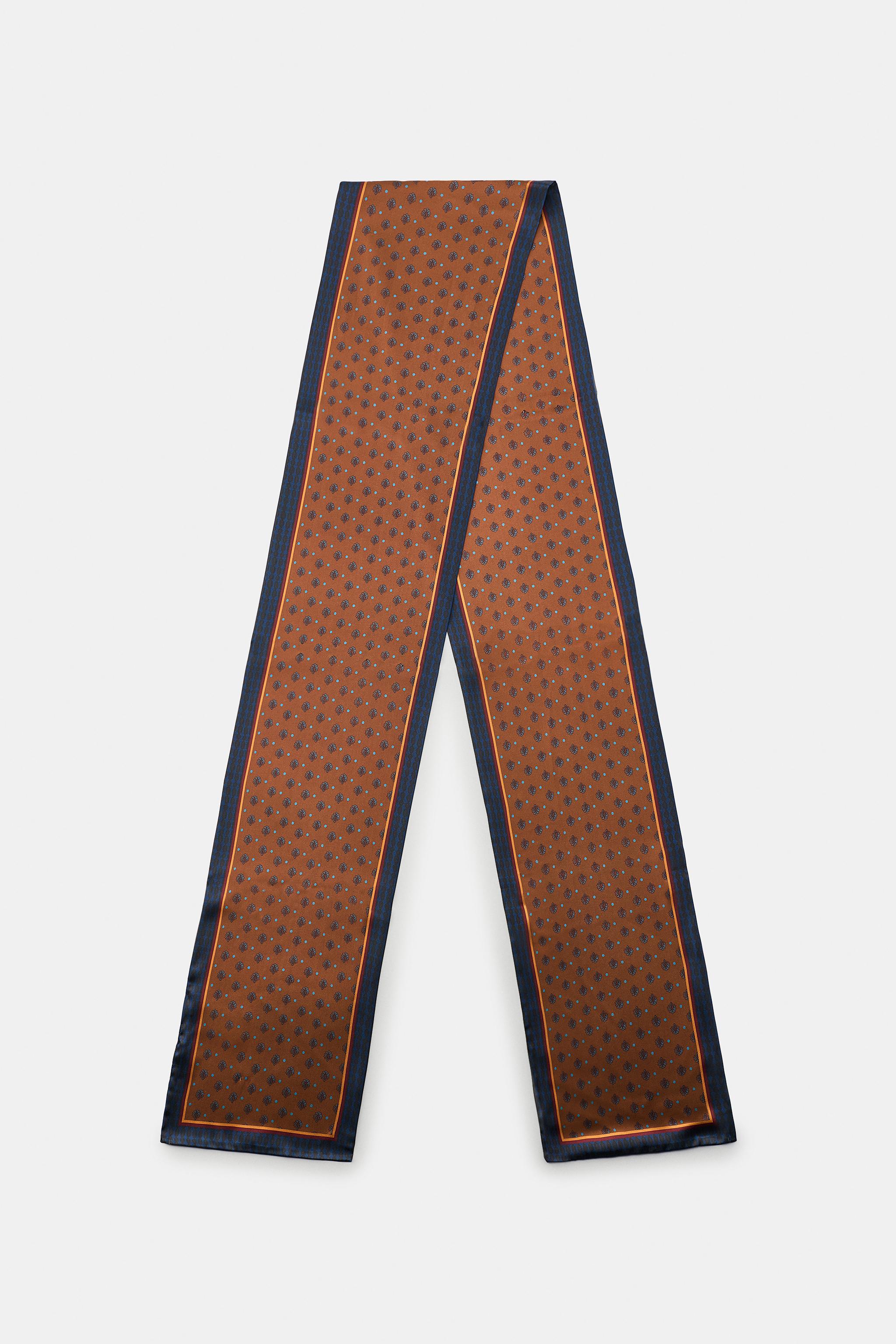 FOULARD SATINÉ IMPRIMÉ