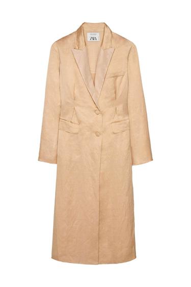 TOPSTITCHED LINEN BLEND COAT LIMITED EDITION