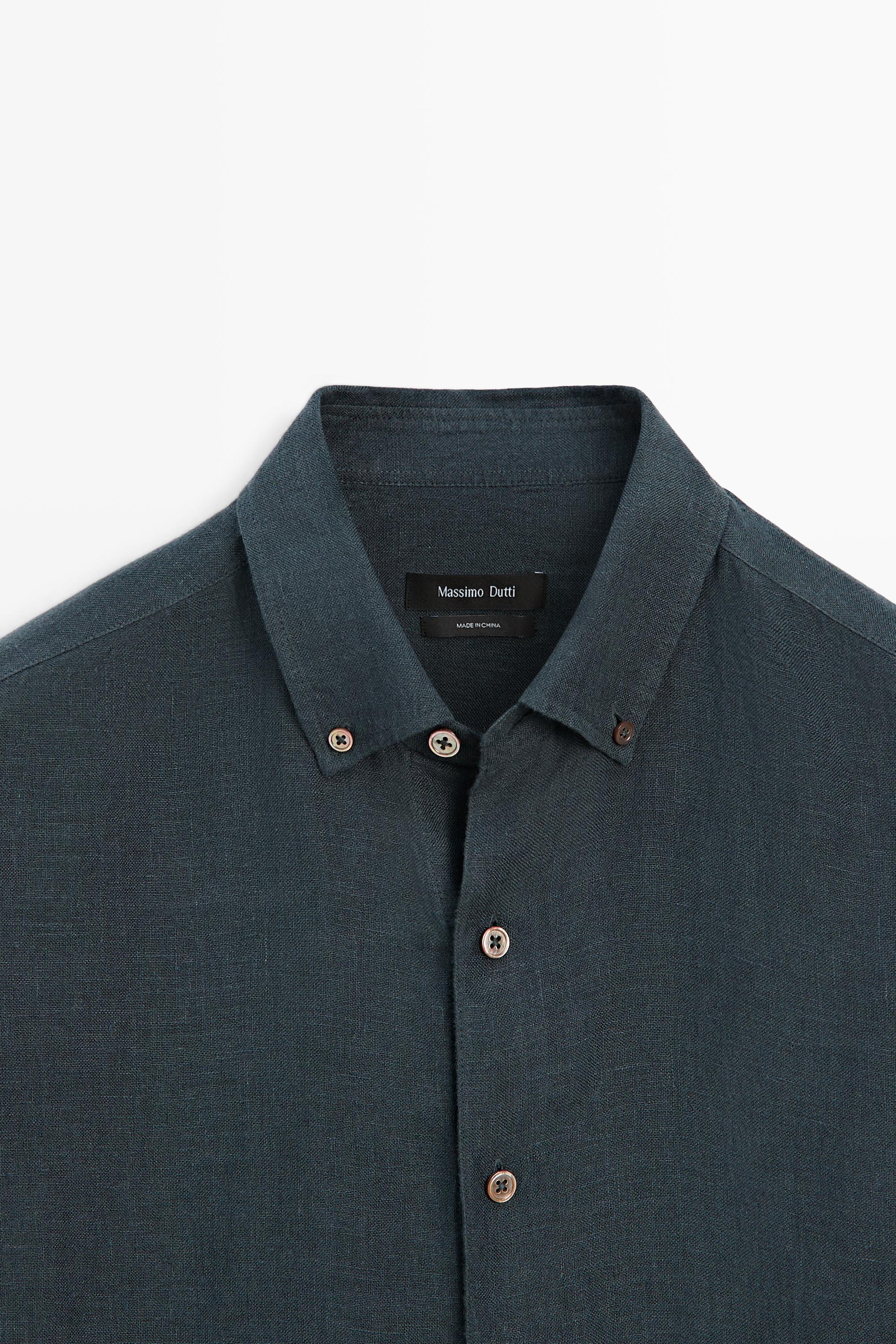 Chemise en lin délavé