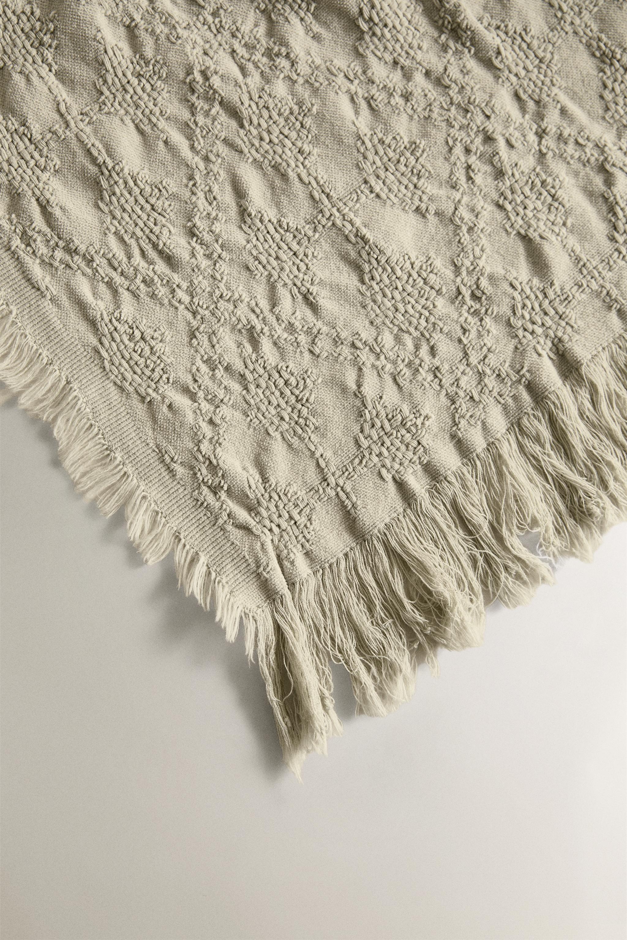 COUVERTURE JACQUARD LOSANGES
