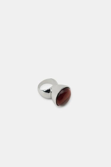 LOT DE 2 BAGUES À PIERRE - Argent de Zara - Image 4