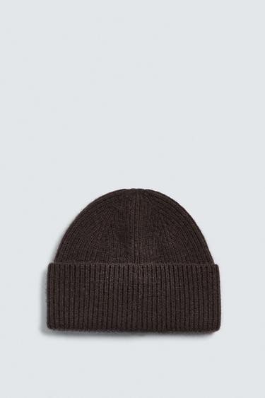 Zara 100% CASHMERE BEANIE AARON LEVINE X ZARA - Brown