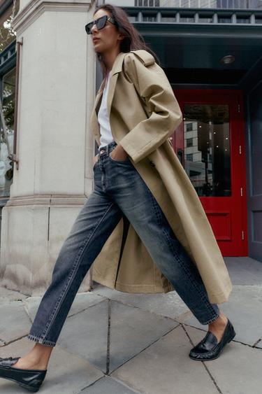 GABARDINA CINTURÓN - Beige de Zara
