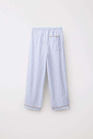 LIMITED EDITION STRIPED PYJAMA TROUSERS - striped by Zara - Image 1