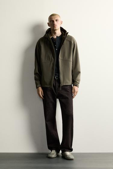CAZADORA TÉCNICA COMBINADO POLAR - Khaki de Zara
