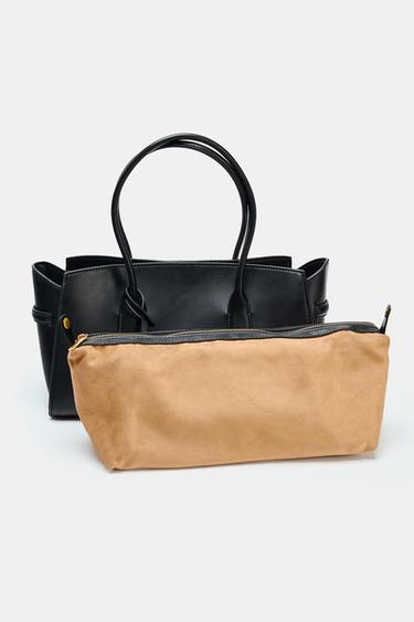 SAC SHOPPER ALLONGÉ - Noir de Zara - Image 4