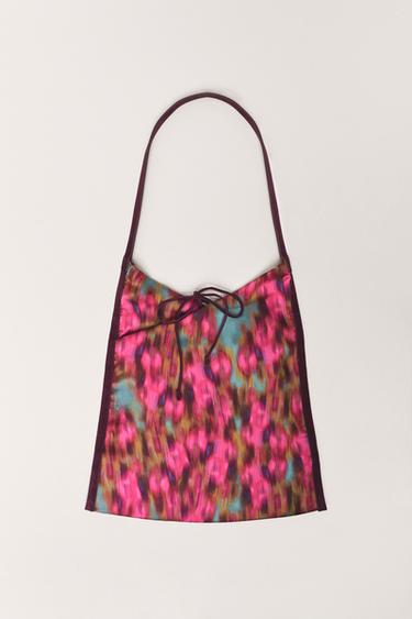 Zara LIMITED EDITION PRINTED SHOULDER BAG - Multi-color