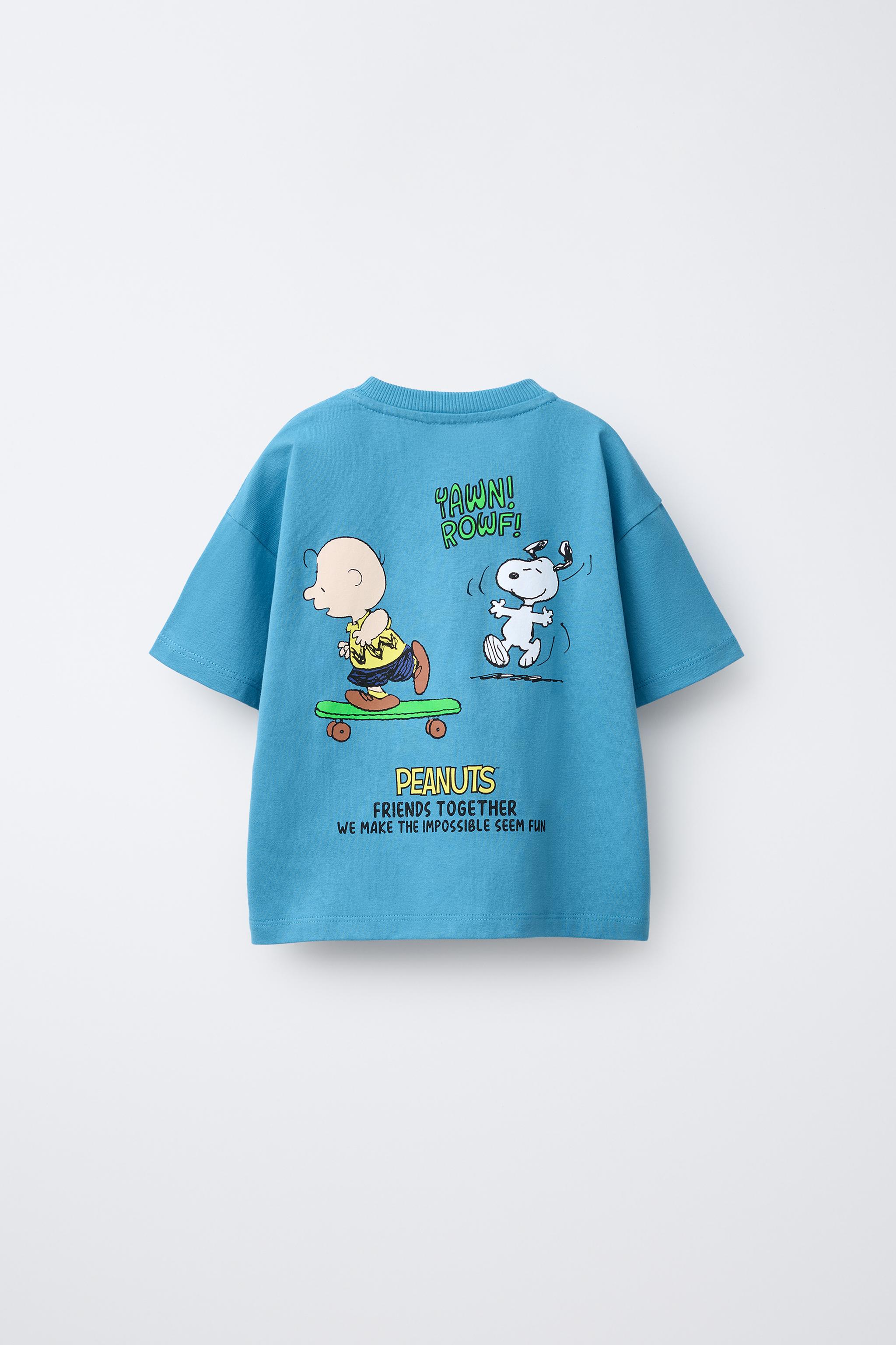 ★ドイツ発*ZARA*新作*SNOOPY リンガーTシャツ★ リンガーTシャツ ZARA(ザラ) メンズ - 海外通販のBUYMA