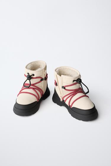 WATER-REPELLENT SNOW BOOTS - White by Zara - Image 2