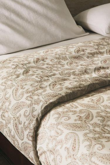 PAISLEY PRINT DUVET COVER - Ecru by Zara - Image 5